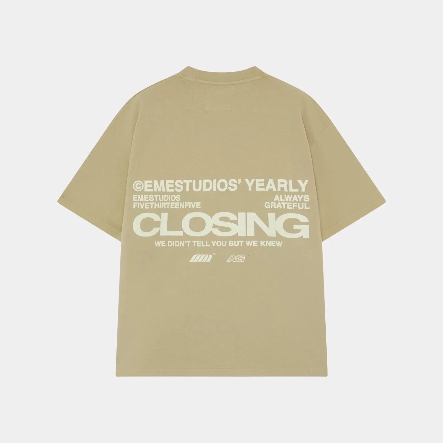 Outlet Eme Studios Closing Moss Oversized Tee