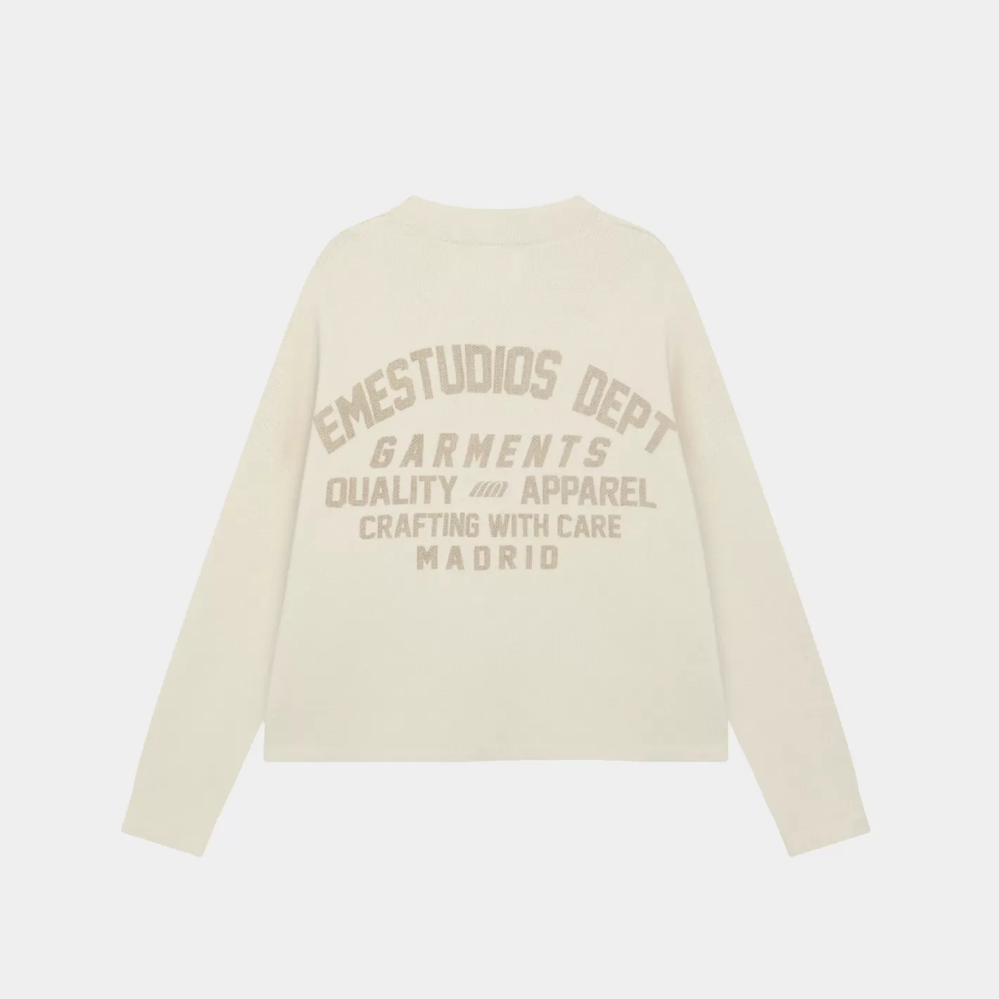 Fashion Eme Studios Department Off Sand Jacquard Oversized Knit