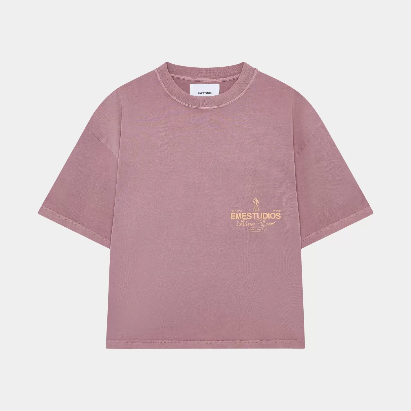 Shop Eme Studios Disco Merlot Oversized tee