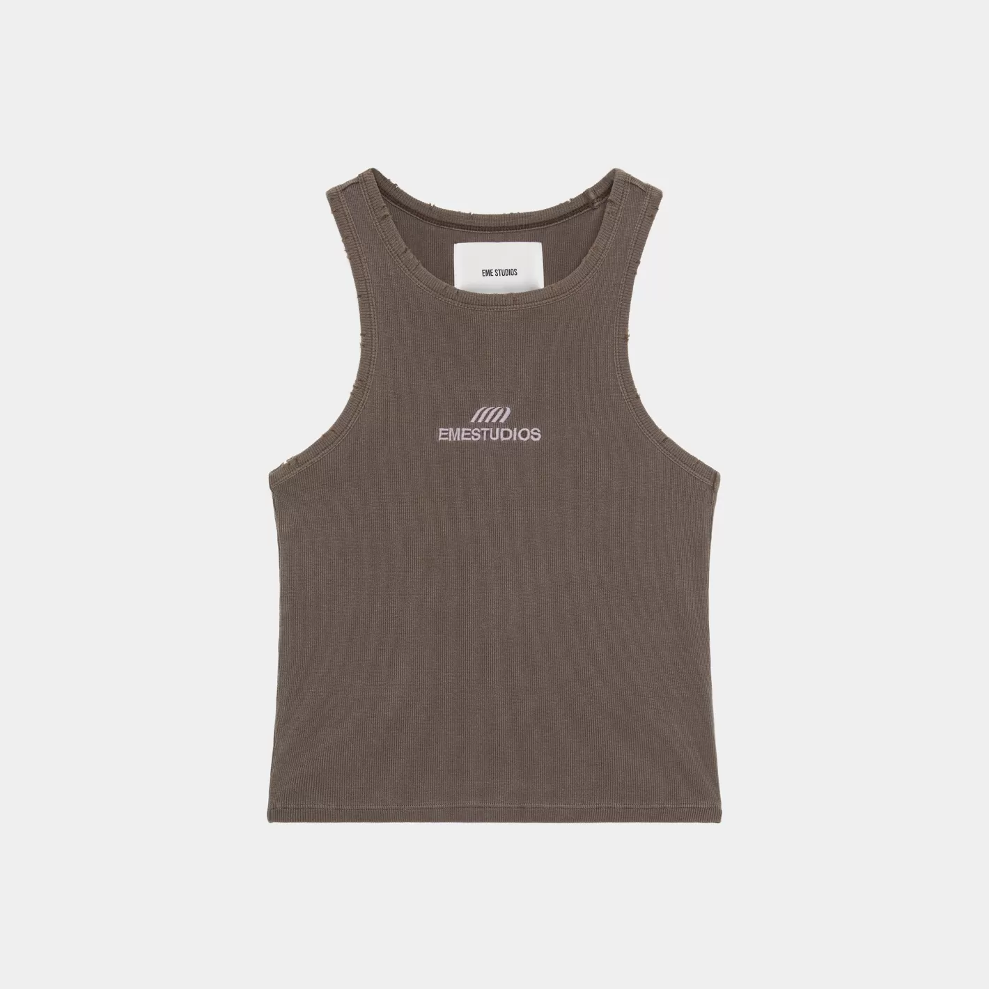 Shop Eme Studios 2 Era Muddy Brown Tank Top