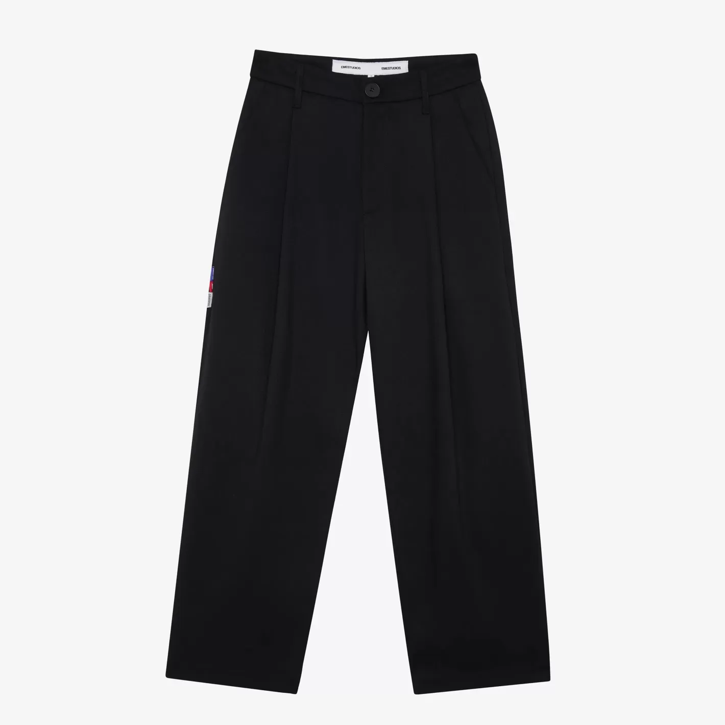 Fashion Eme Studios Fellas Tailored Black Oyster Pants