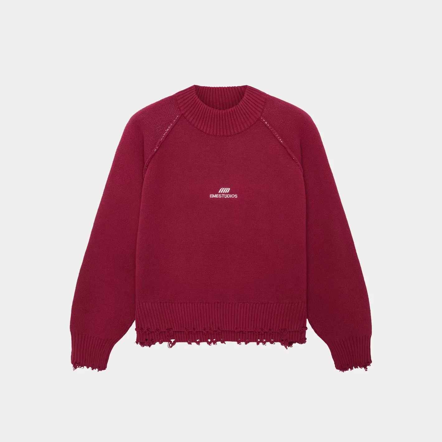 Store Eme Studios Fray Redwood Knit Sweater