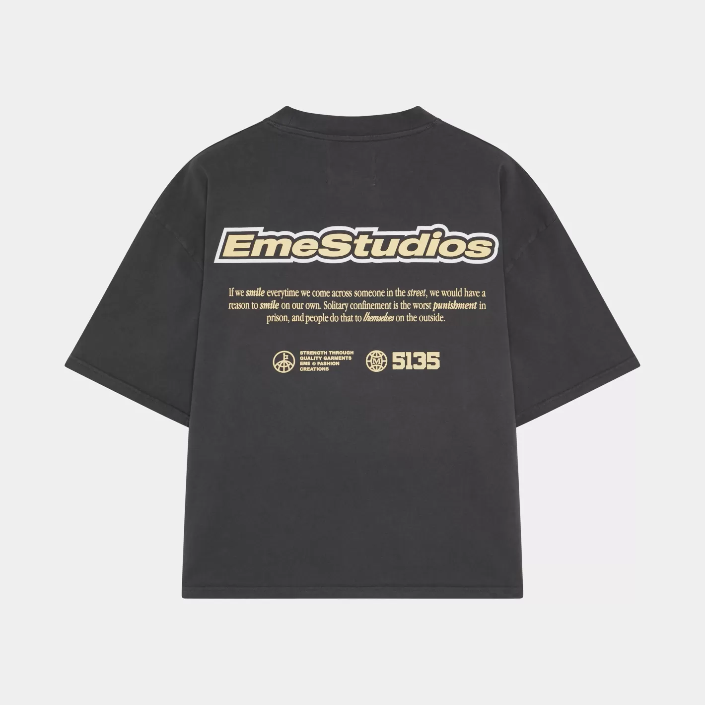 Online Eme Studios Grin Shadow Oversized Tee