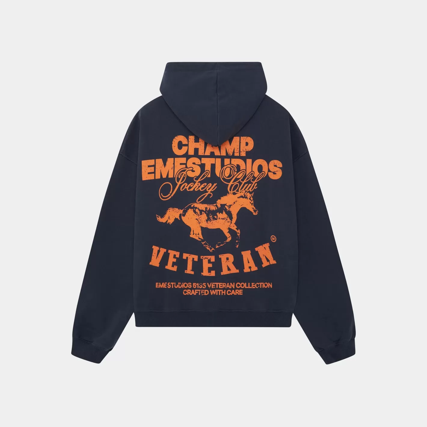 Best Eme Studios Horse Navy Oversized Hoodie