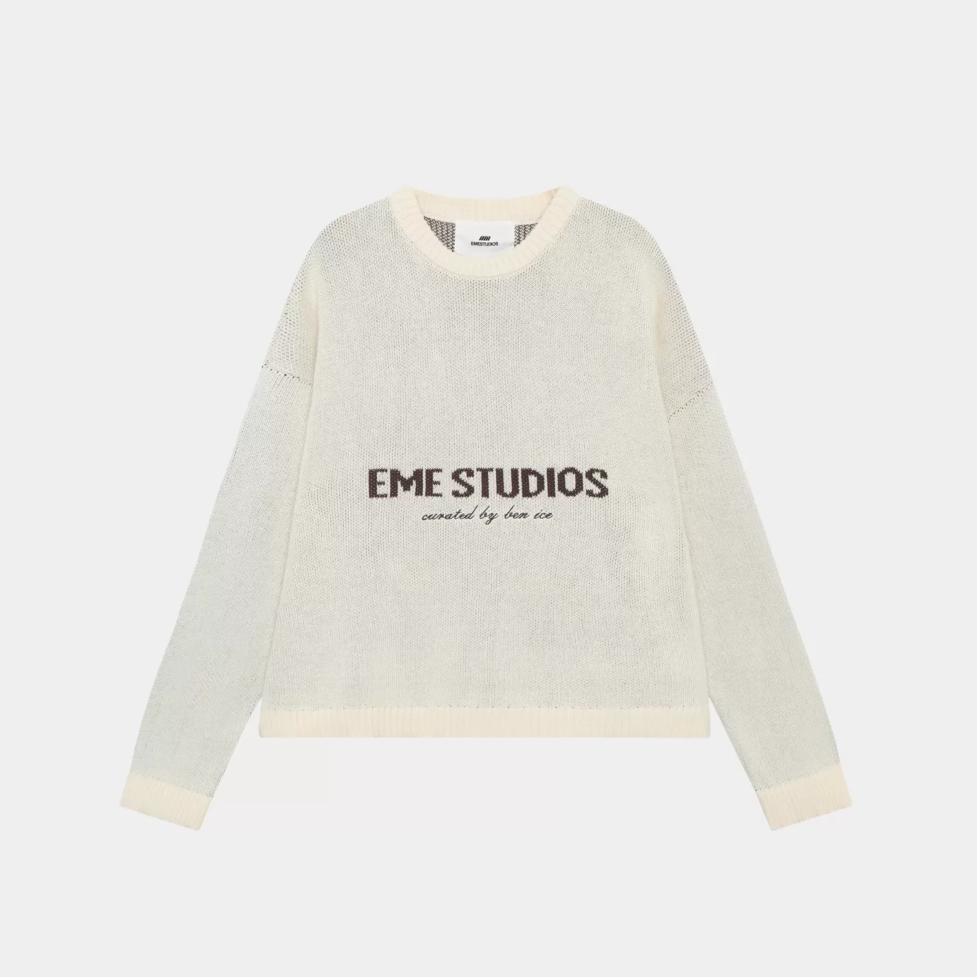 Store Eme Studios Master Off Sand Knit Sweater