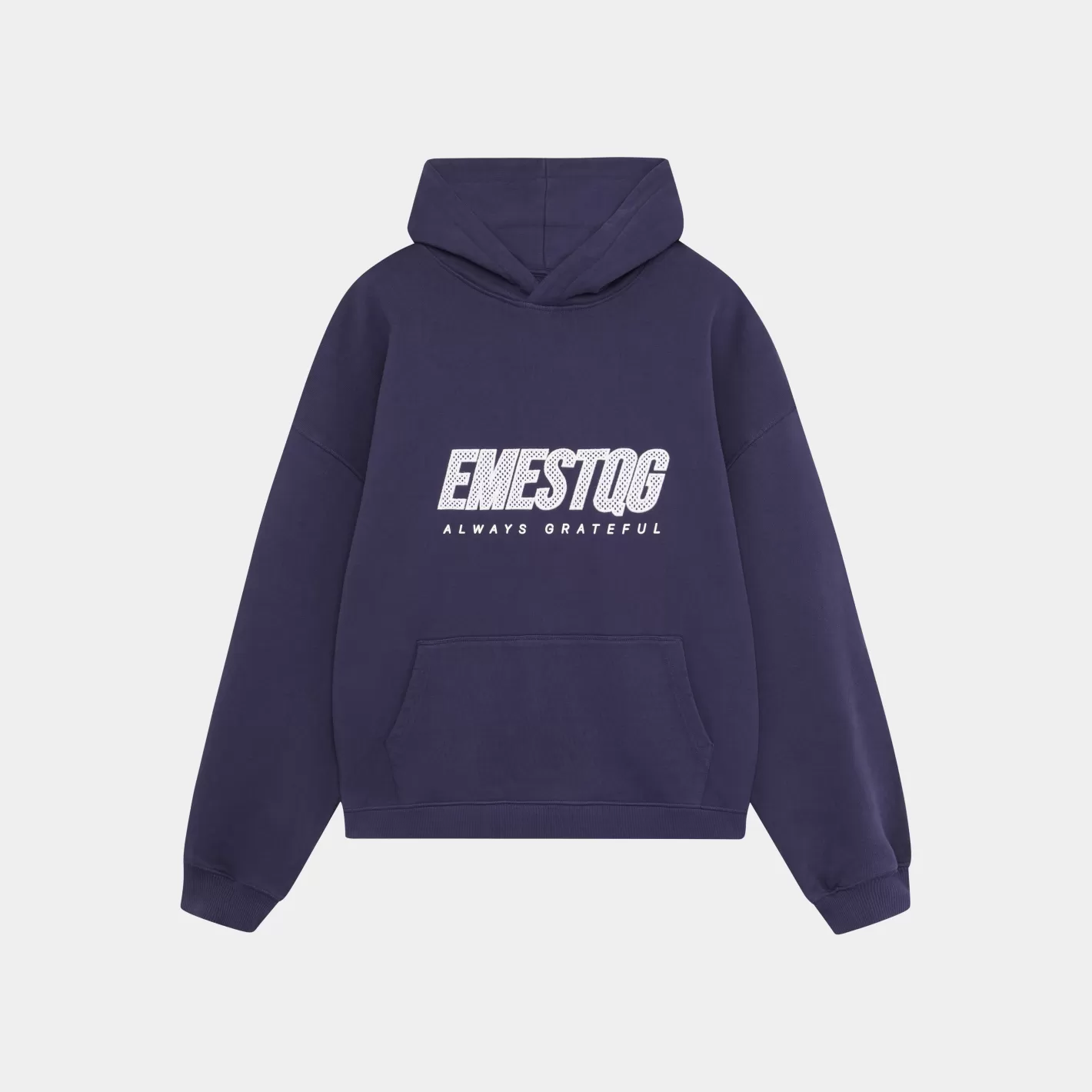 Best Sale Eme Studios Mesh Navy Oversized Hoodie