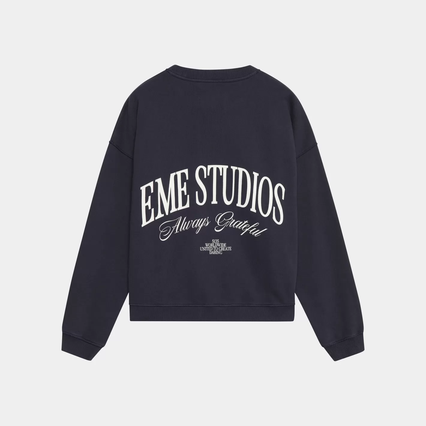 Discount Eme Studios Phantom Navy Oversized Mockneck