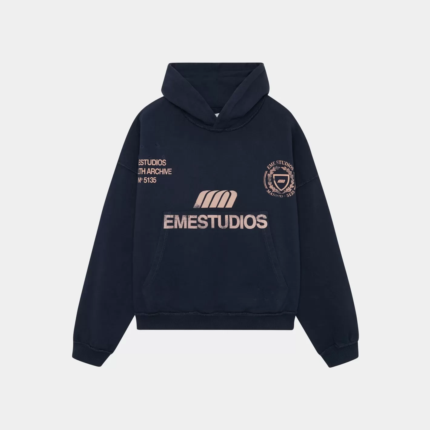 Store Eme Studios Stealth Navy Oversized Hoodie