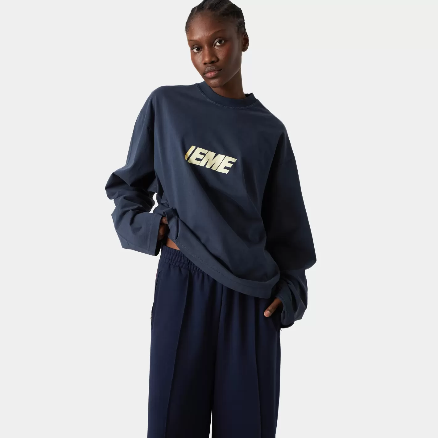 Hot Eme Studios Thrill Navy Long Sleeve