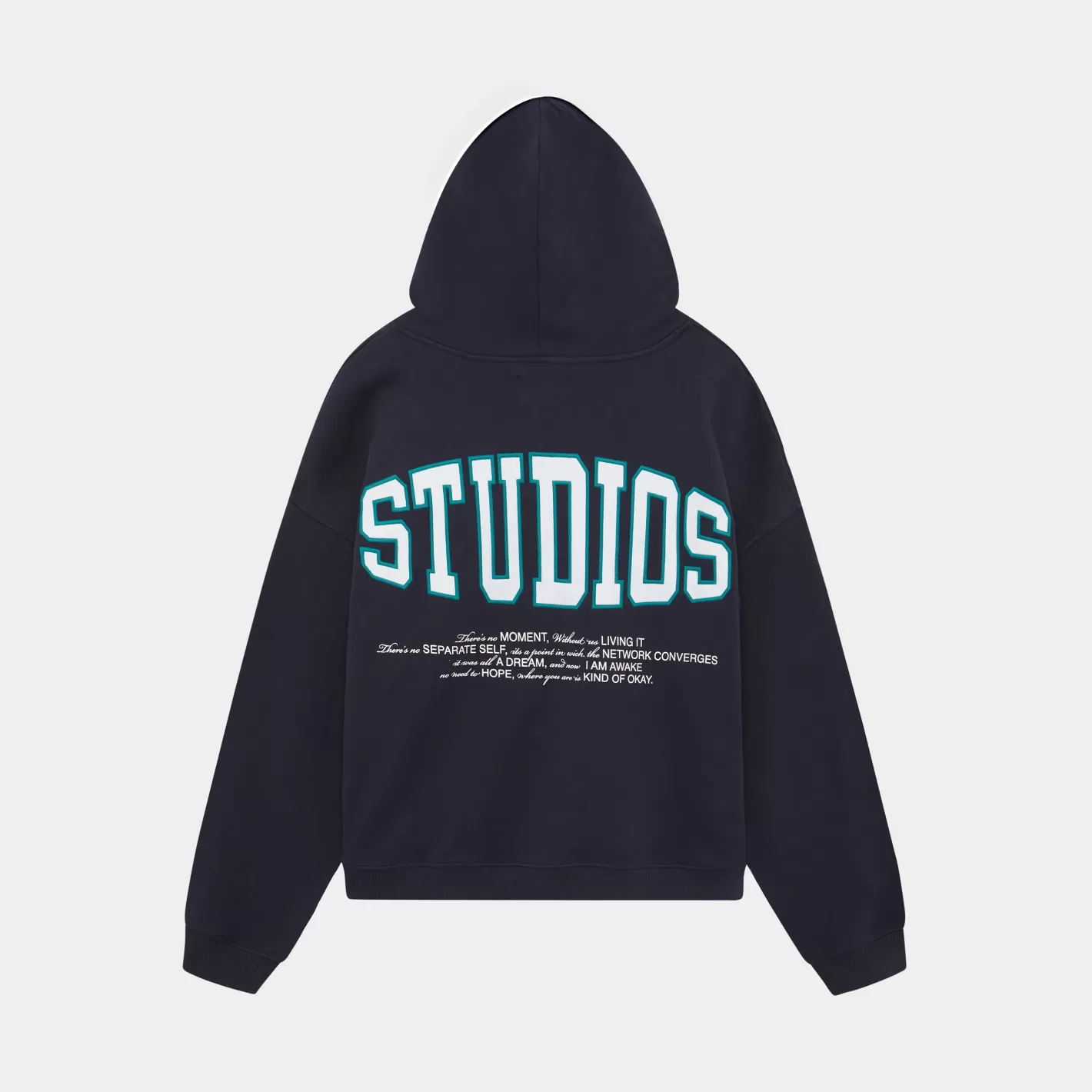 Sale Eme Studios Wrap Up Navy Oversized Hoodie